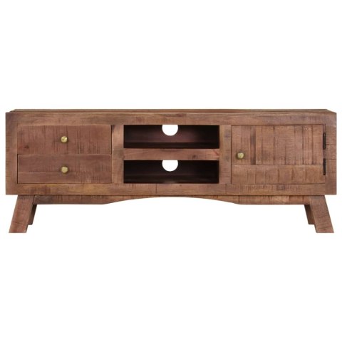 Szafka pod telewizor, 110x30x40 cm, surowe drewno mango