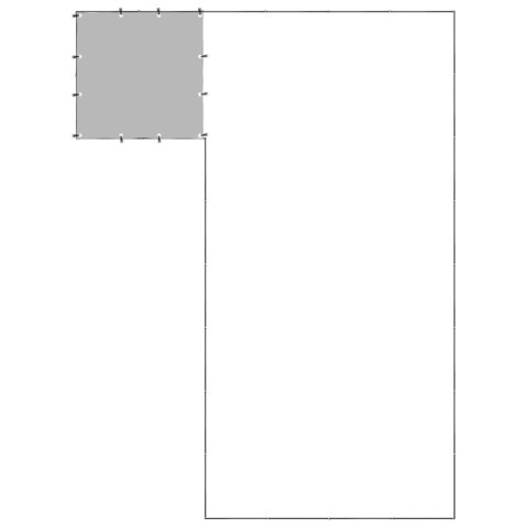 Kojec dla psa, czarny, 10,89 m², stalowy