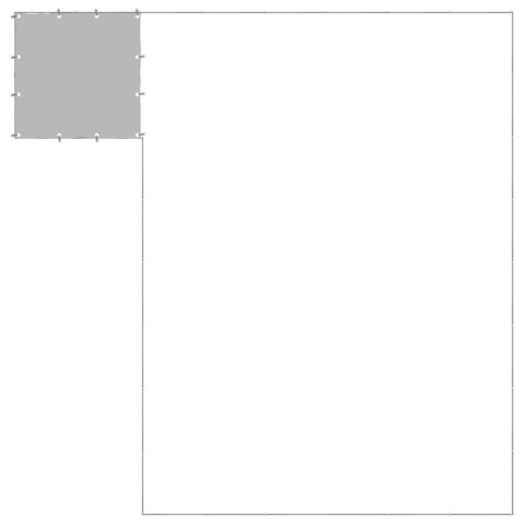 Kojec dla psa, srebrny, 15,73 m², stalowy