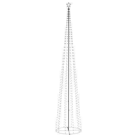 Choinka stożkowa, 752 niebieskich lampek LED, 160x500 cm