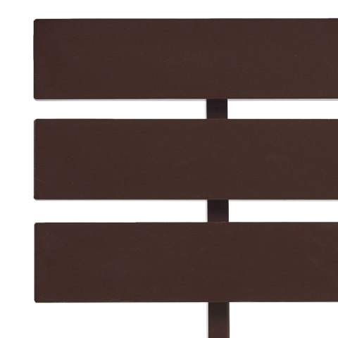 Rama łóżka, ciemnobrązowa, lite drewno sosnowe, 180 x 200 cm