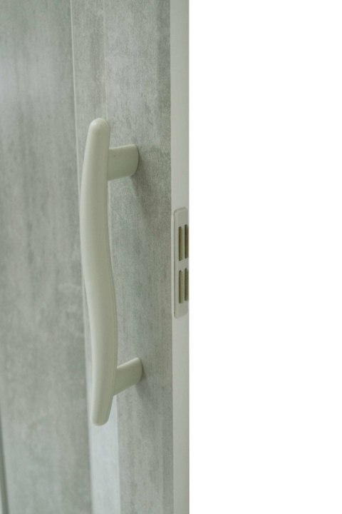 Drzwi harmonijkowe 001P-61-80 beton mat 80 cm