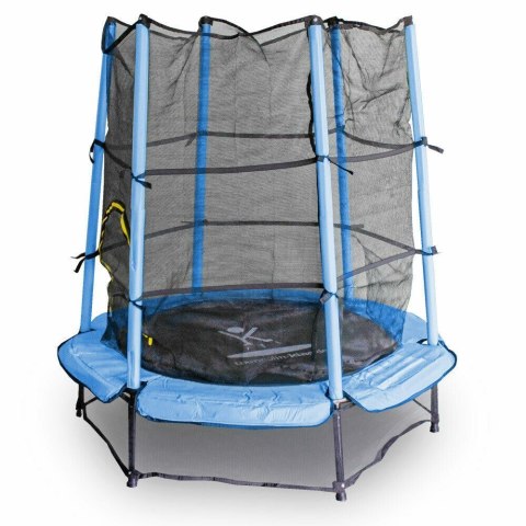 TRAMPOLINA DZIECIĘCA ZIELONA 140CM DO DOMU OGRODU Z OSŁONĄ I SIATKĄ