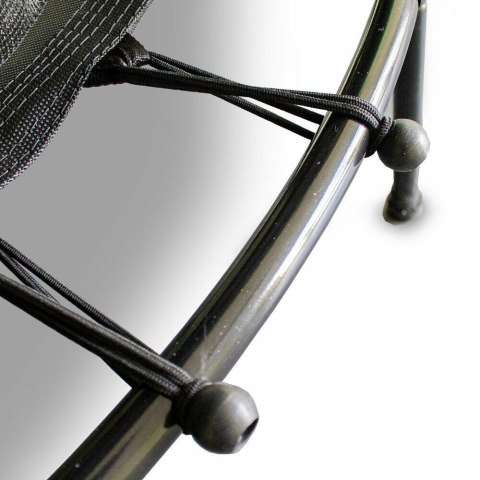 TRAMPOLINA NIEBIESKA DLA DZIECI 140CM DO DOMU OGRODU Z OSŁONĄ I SIATKĄ