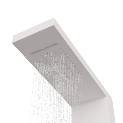 Panel prysznicowy, aluminiowy, biały