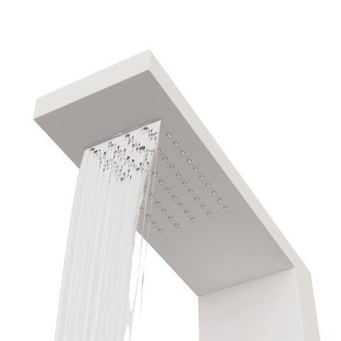 Panel prysznicowy, aluminiowy, biały