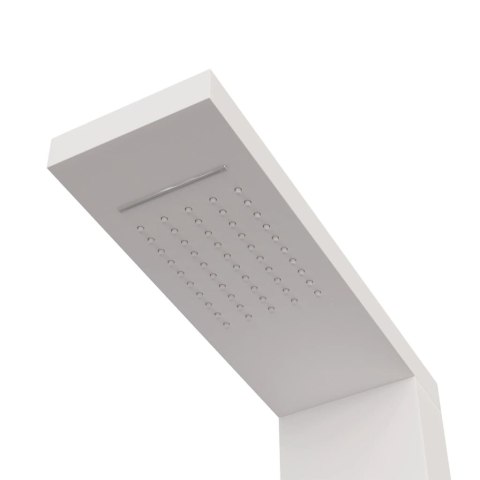 Panel prysznicowy, aluminiowy, biały