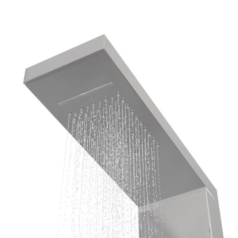 Panel prysznicowy ze stali nierdzewnej, kwadratowy