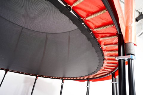 Trampolina Ogrodowa Jumpi 374cm/12FT Maxy Comfort Plus Żółta Z Wewnętrzną Siatką