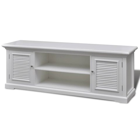 Szafka pod TV, drewniana, biała