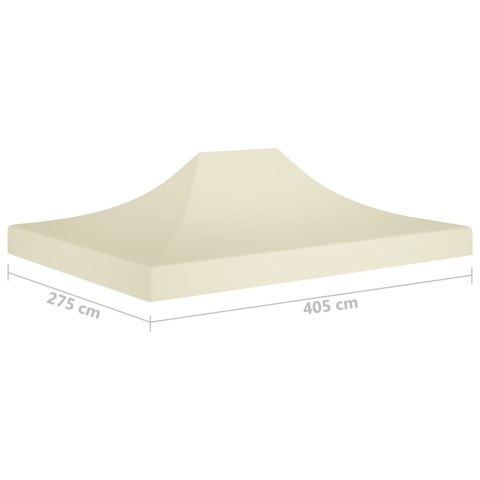 Dach do namiotu imprezowego, 4 x 3 m, kremowy, 270 g/m²