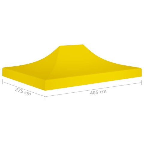 Dach do namiotu imprezowego, 4 x 3 m, żółty, 270 g/m²