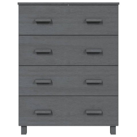 Komoda, ciemnoszara, 79x40x103,5 cm, drewno sosnowe