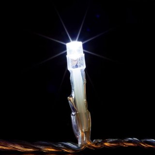 Świąteczne LED oświetlenie - 60 m, 600 LED, zimna biel