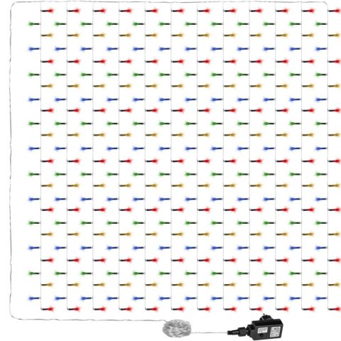 Świąteczna kurtyna świetlna - 3x6m, 600 LED, kolorowa