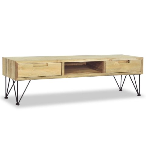 Szafka pod telewizor, 120 x 35 x 35 cm, lite drewno tekowe
