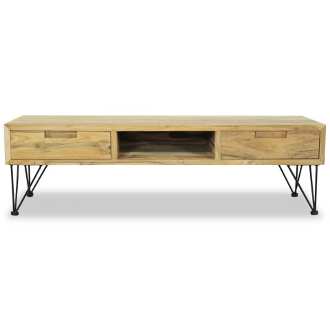 Szafka pod telewizor, 120 x 35 x 35 cm, lite drewno tekowe