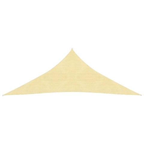 Żagiel przeciwsłoneczny, 160 g/m², beżowy, 4,5x4,5x4,5m, HDPE