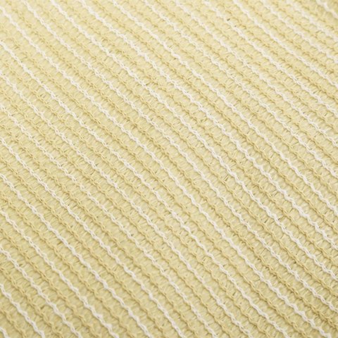 Żagiel przeciwsłoneczny, 160 g/m², beżowy, 4,5x4,5x4,5m, HDPE