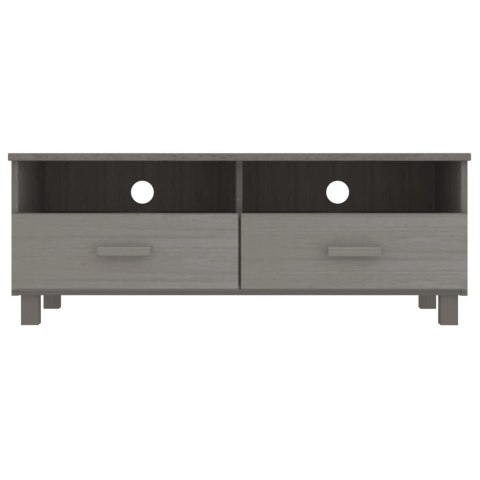 Szafka pod TV, jasnoszara, 106x40x40 cm, lite drewno sosnowe
