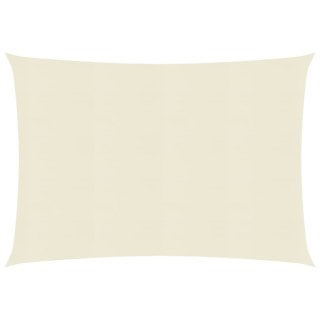 Żagiel przeciwsłoneczny, 160 g/m², kremowy, 3x4 m, HDPE