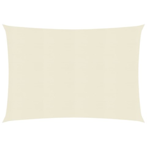 Żagiel przeciwsłoneczny, 160 g/m², kremowy, 3x4 m, HDPE