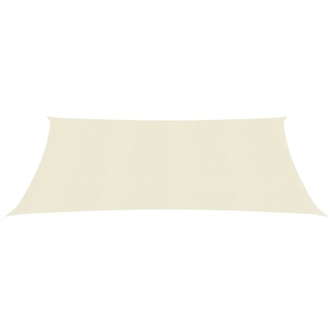 Żagiel przeciwsłoneczny, 160 g/m², kremowy, 3x4 m, HDPE