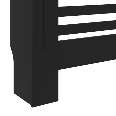 Osłona na kaloryfer, MDF, czarna, 78 cm