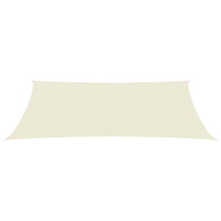 Żagiel przeciwsłoneczny, 160 g/m², kremowy, 2,5x4 m, HDPE