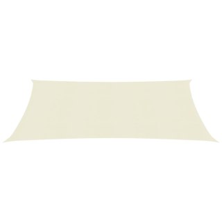 Żagiel przeciwsłoneczny, 160 g/m², kremowy, 2x3 m, HDPE