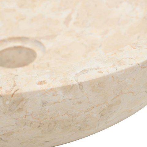 Umywalka, 40 x 12 cm, marmurowa, kremowa