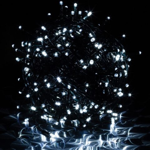 Świąteczne oświetlenie 20 m, 200 diod LED, zimna biel