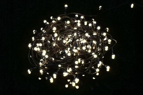 Świąteczne LED oświetlenie - 20 m, 200 MAXI LED, ciepła biel