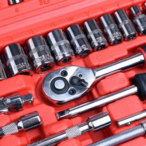 Zestaw narzędzi kluczy nasadowych bity torx 46 elementów