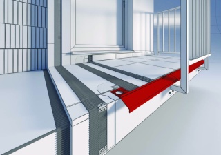Profil aluminiowy balkonowy prosty MAXI 40mm 2,5m aluminium