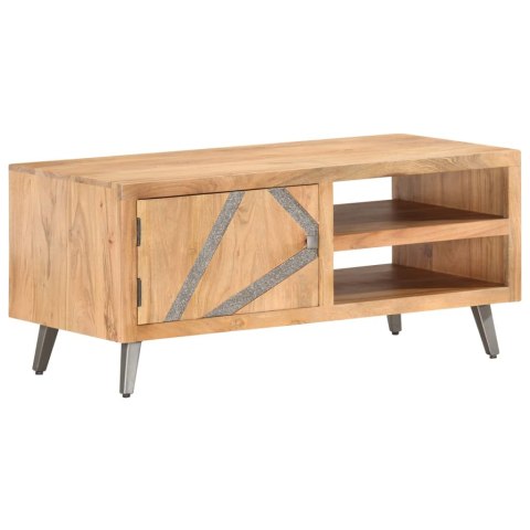 Stolik kawowy, 90 x 45 x 40 cm, lite drewno akacjowe
