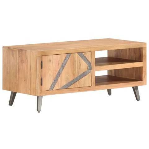 Stolik kawowy, 90 x 45 x 40 cm, lite drewno akacjowe