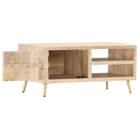 Stolik kawowy, 90 x 45 x 40 cm, lite drewno mango