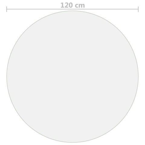 Mata ochronna na stół, przezroczysta, Ø 120 cm, 2 mm, PVC