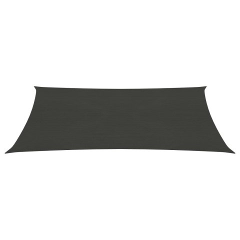 Żagiel przeciwsloneczny, 160 g/m², antracytowy, 2,5x4 m, HDPE