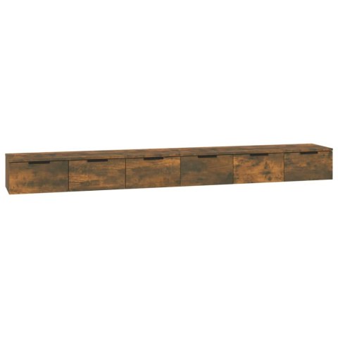 Szafki wiszące, 2 szt., przydymiony dąb, 102x30x20 cm