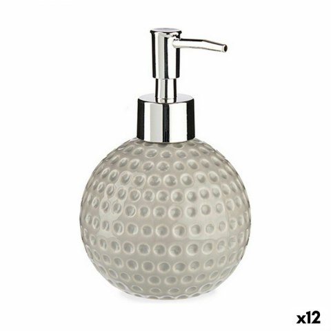 Dozownik mydła Berilo Golf Szary Metal Ceramika 300 ml (12 Sztuk)