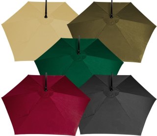 STILISTA Parasol ogrodowy, 330 x 249 cm, brązowy