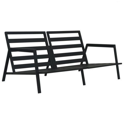5-cz. zestaw mebli do ogrodu, poduszki, aluminium, ciemnoszary