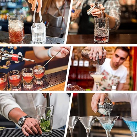 Zestaw barmański shaker do drinków BRADFORD 10 elementów