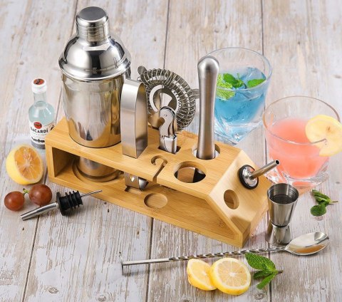 Zestaw barmański shaker do drinków BRADFORD 10 elementów