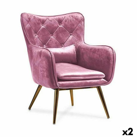 Fotel Gift Decor Różowy 68 x 92 x 70 cm (2 Sztuk)
