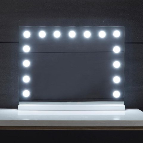 Aquamarin Lustro łazienkowe LED Hollywood 58 x 43 cm