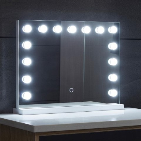 Aquamarin Lustro łazienkowe LED Hollywood 58 x 43 cm