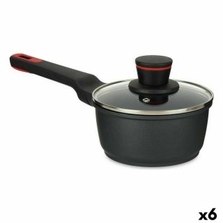 Garnek z Pokrywką Kinvara Czarny Metal Aluminium Bakelit Aluminium odlewane Ø 16 cm 17,1 x 14 x 35,2 cm (6 Sztuk)